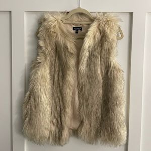 TopShop faux fur vest